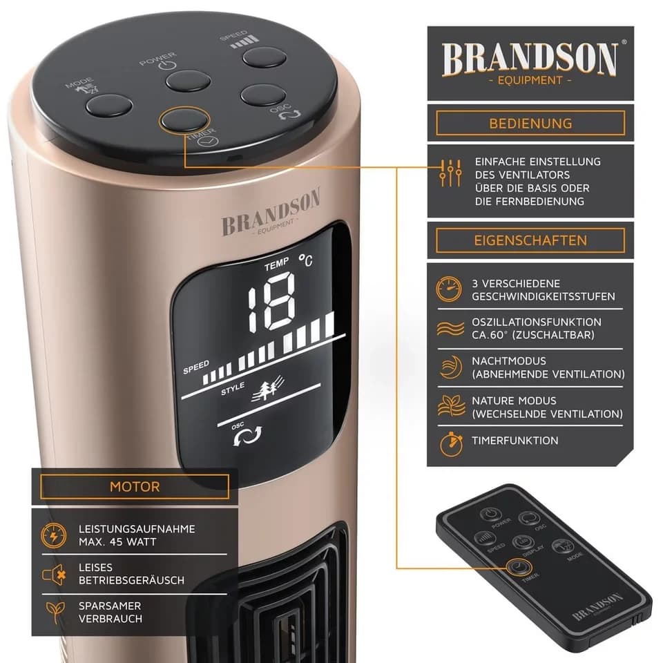 Brandson Turmventilator 96 cm - Thumbnail 3