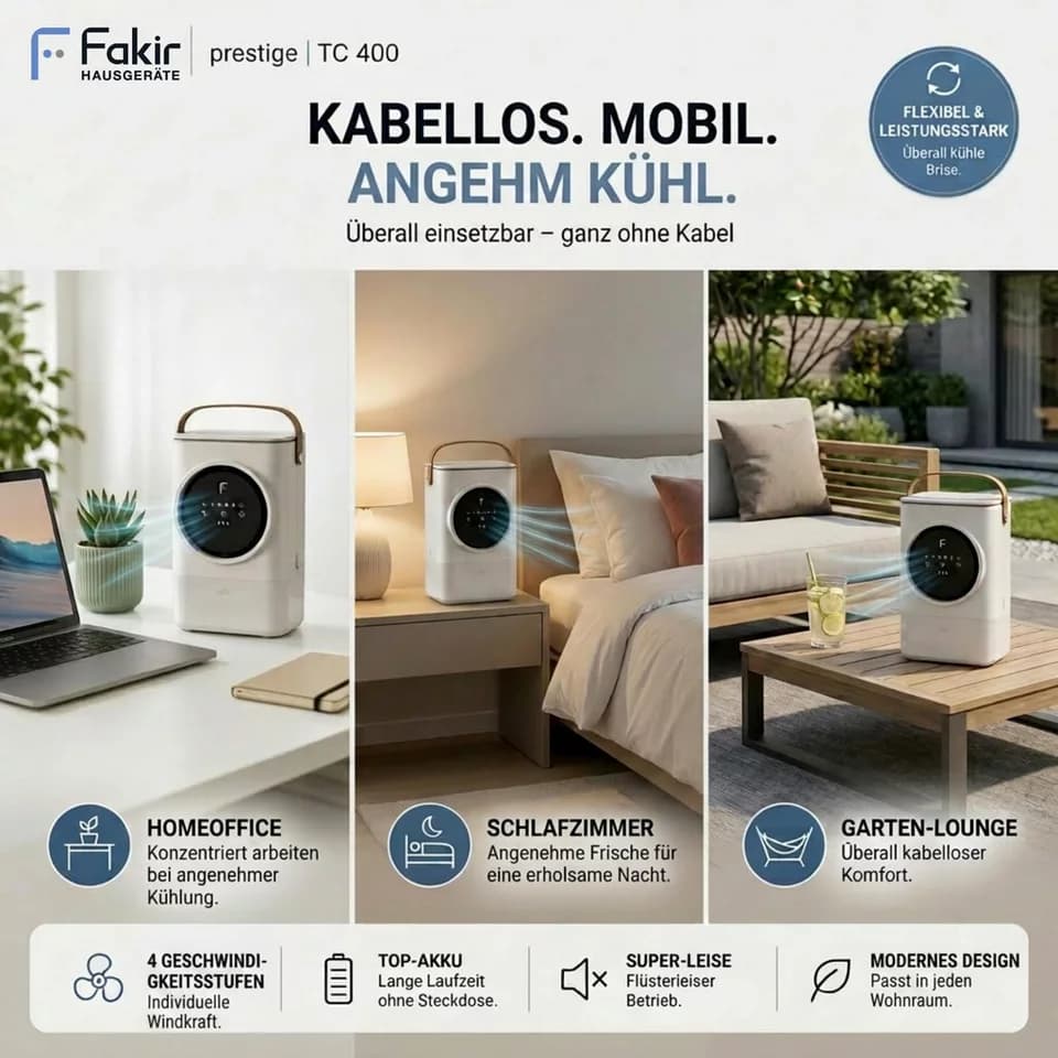 FAKIR Standventilator 6986009 - Thumbnail 2