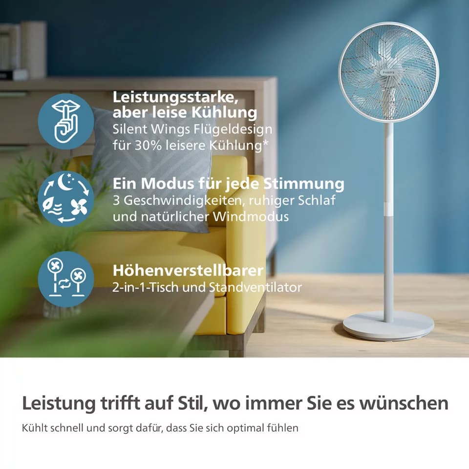 Philips CX2550/00 Serie 2000 Standventilator - Thumbnail 4