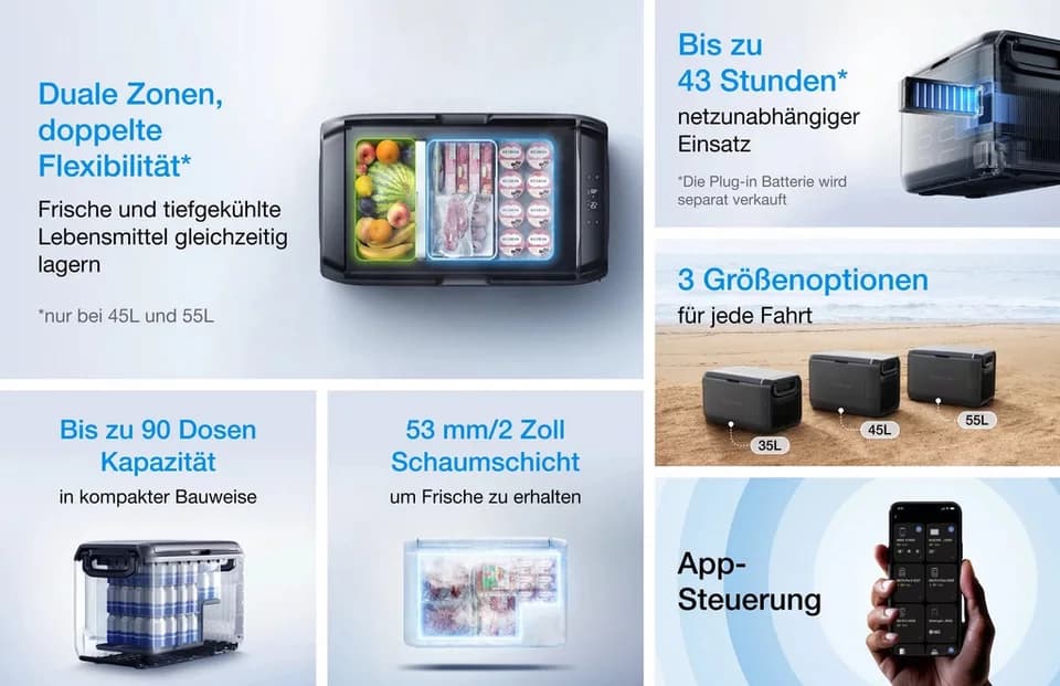 EcoFlow Glacier Classic 45 L Kompressorkühlbox - Thumbnail 6